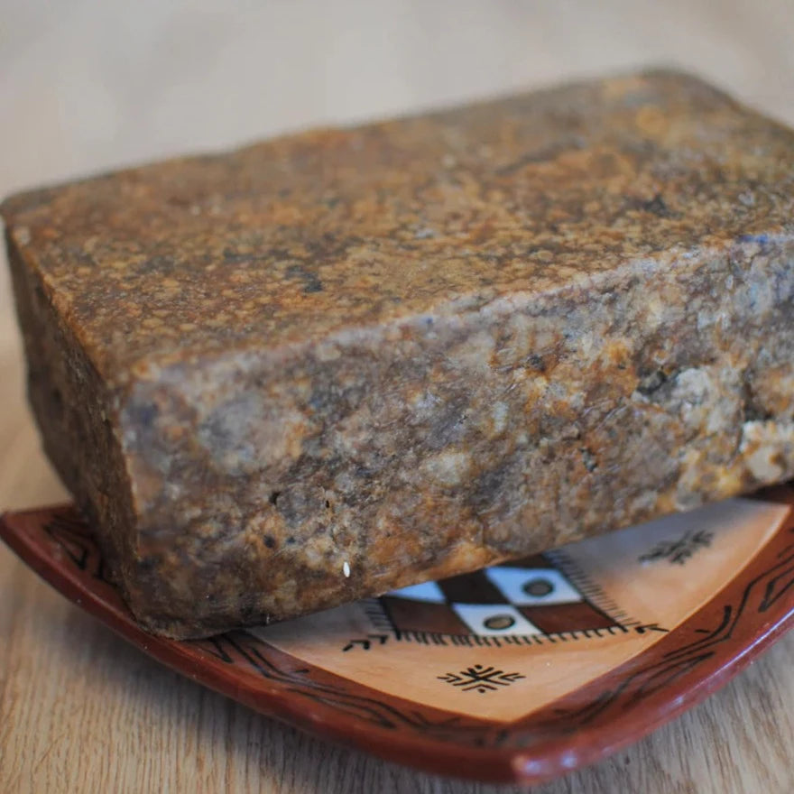 100% Organic African Black Soap - Antibacterial + Healing