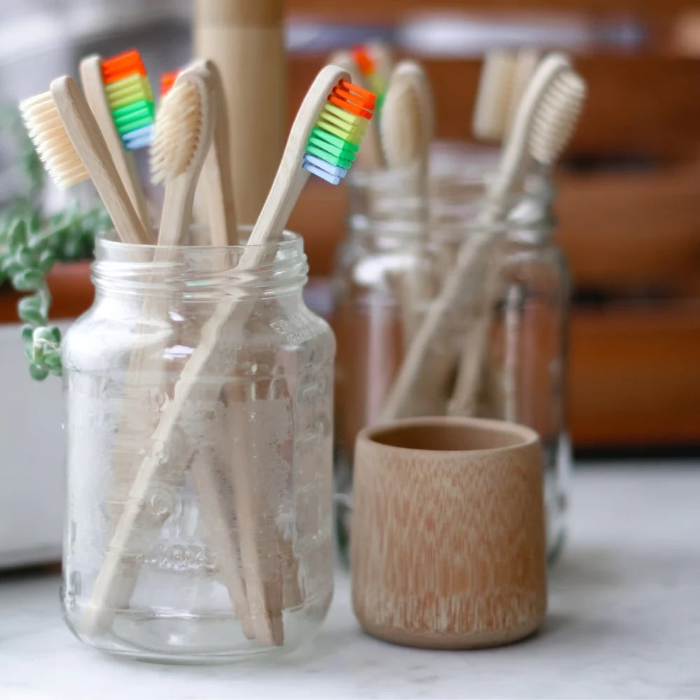 Biodegradable Bamboo Toothbrush - 100% Natural Handle