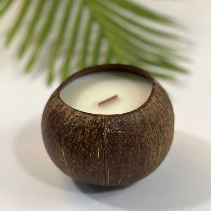 Coconut Shell Candle - Coconut Oil Fragrance