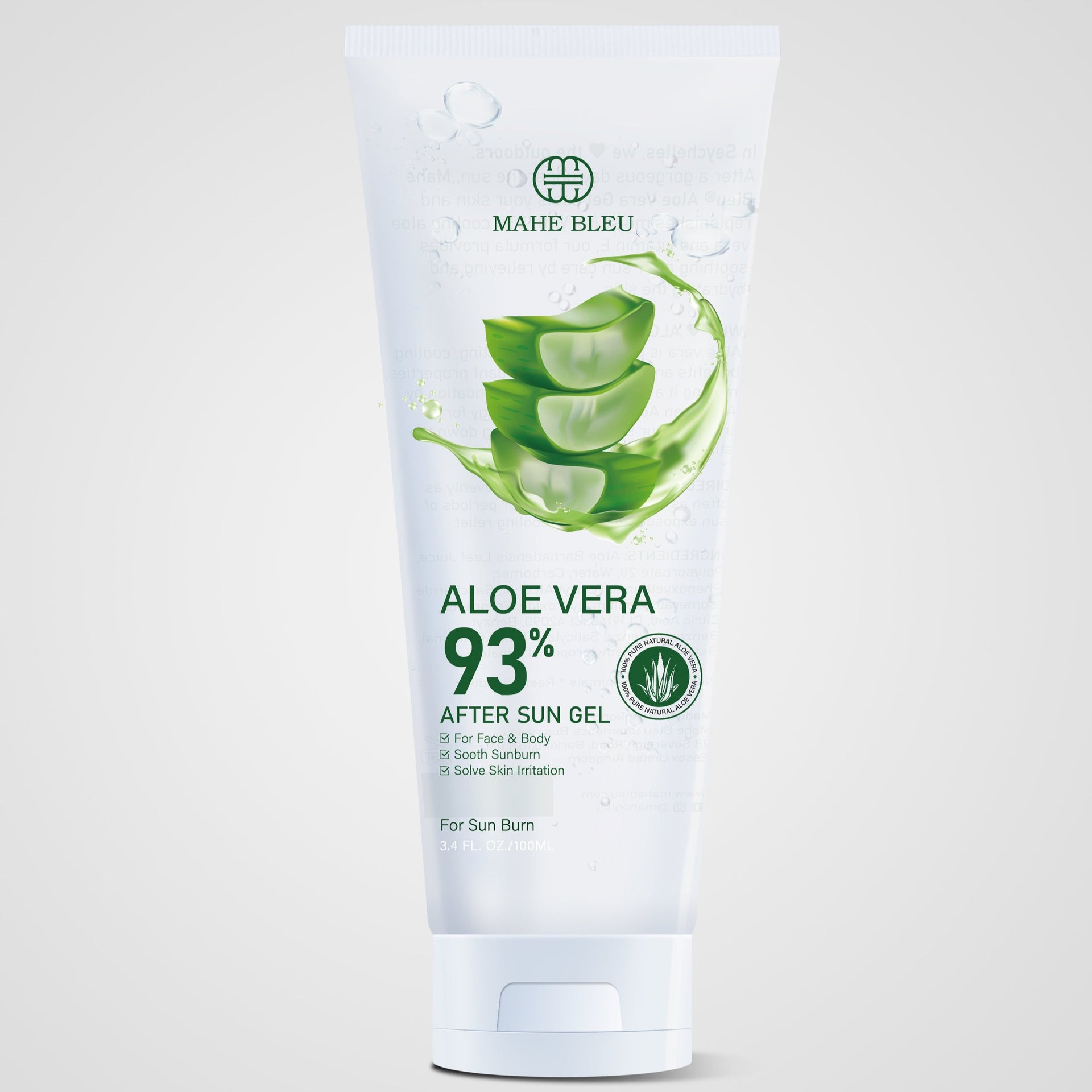 Aloe Vera Gel - 93% Aloe Vera Soothing & Cooling