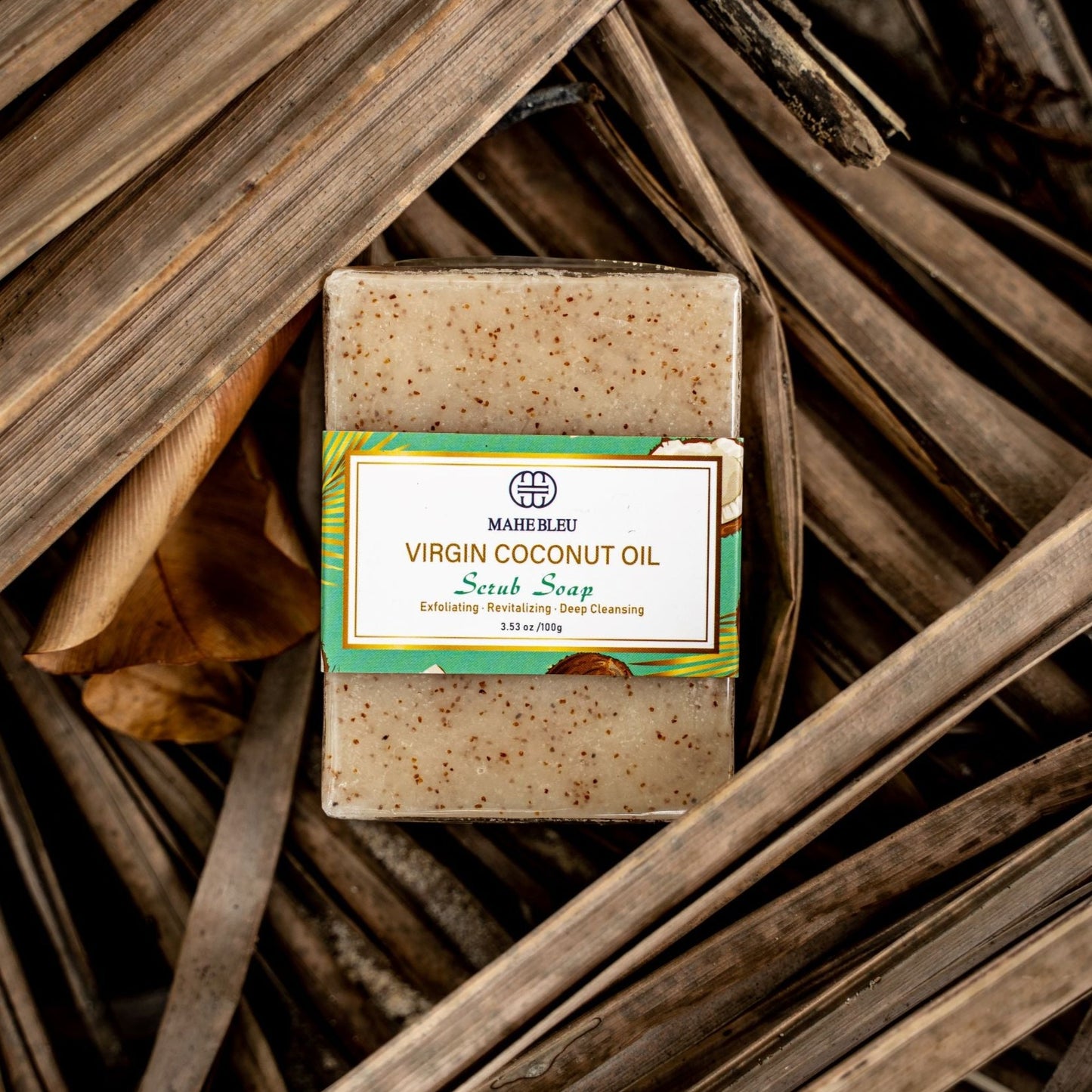 Virgin Coconut Oil Scrub Soap - Hand Made - 100% Natural